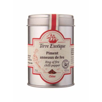 Перець Чилі - пекучі кільця, сковілл 5/10 (Китай) 15г, Terre Exotique