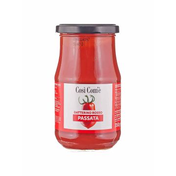 Пассата (томатне пюре) з томатів Чері Даттеріно червоних 350г, Cosi' Com'e' (Італія)