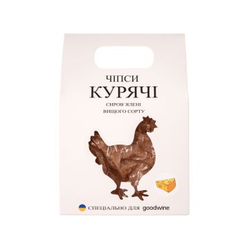 Чипси курячі в'ялені з сиром вищого сорту