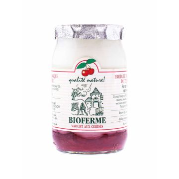 Йогурт жирний Вишня органічний 3% жиру 150г, Bioferme