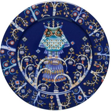 Тарілка синя з малюнком 27см Taika, Iittala (Тайланд)