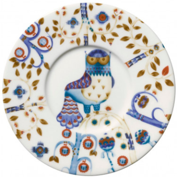 Блюдце біле з малюнком 15см Taika, Iittala (Тайланд)