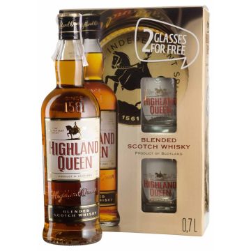 Віскі Highland Queen + 2 glass, 0.7 л