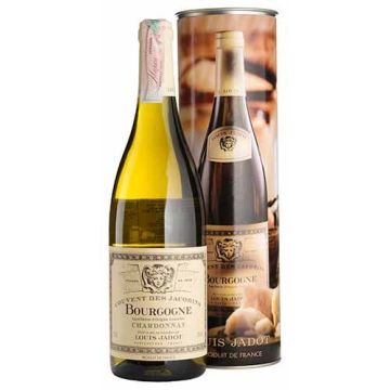 Вино Louis Jadot Bourgogne Couvent des Jacobins Chardonnay / Бургонь Кувент де Жакобан, подарункова коробка, біле сухе, 0.75 л