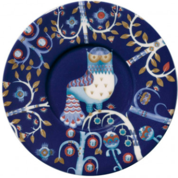 Блюдце синє з малюнком 15см Taika, Iittala