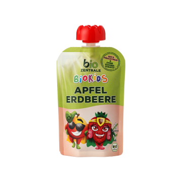 Пюре фруктове Яблуко-Полуниця органічне 90г, Bio Zentrale