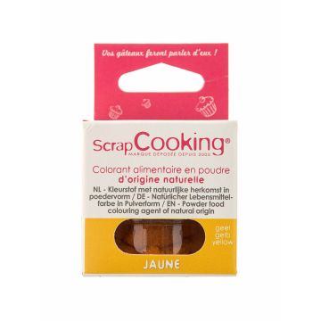 Харчовий барвник натуральний жовтий 10г, ScrapCooking