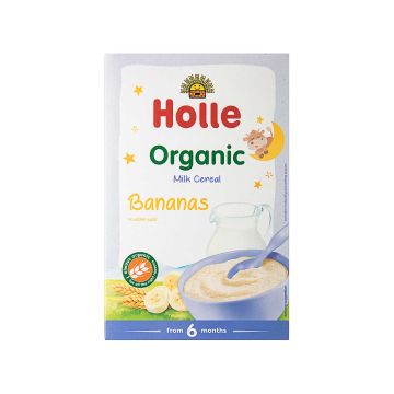 Каша молочна злакова з бананом органічна (з 6 місяців) 250г, Holle