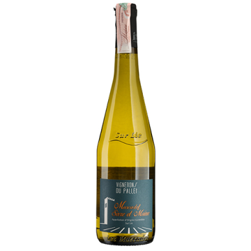 Вино Vignerons du Pallet Muscadet Sevre et Maine sur Lie / Мюскаде Севр е Мен Сьор Лі, біле сухе, 0.75 л