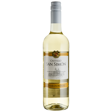 Вино Castillo San Simon Castillo San Simon Chardonnay / Вино виноградне натуральне сухе біле Кастілло Сан Сімон Шардоне, J.Garcia Carrion 0,75л, біле сухе, 0.75 л