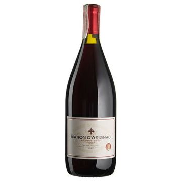 Вино Baron d'Arignac Rouge / Руж, червоне напівсухе, 1.5 л