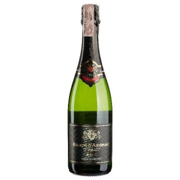 Ігристе Baron d'Arignac Brut Blanc de Blancs / Брют Блан де Блан, біле, 0.75 л