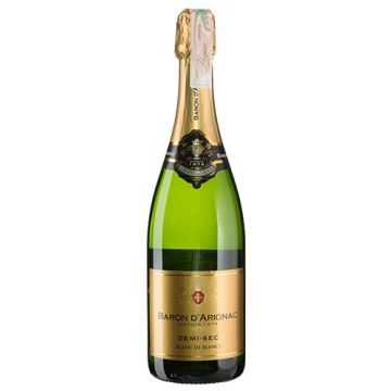 Ігристе Baron d'Arignac Demi-Sec / Демі-Сек, біле, 0.75 л