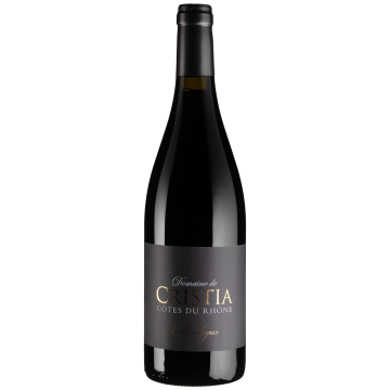 Вино Domaine de Cristia Cotes du Rhone Vieilles Vignes / Кот дю Рон Вієй Вінь, червоне сухе, 0.75 л