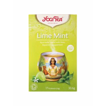 Чай трав’яний з прянощами "Лайм-М’ята" органічний пакет 30,6г, Yogi Tea