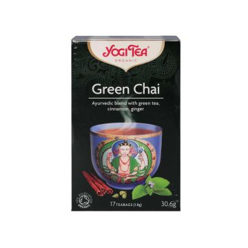 Чай зелений з імбирем та корицею органічний пакет 30,6г, Yogi Tea