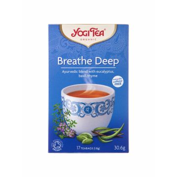 Чай трав’яний з прянощами "Глибина подиху" органічний пакет 30,6г, Yogi Tea