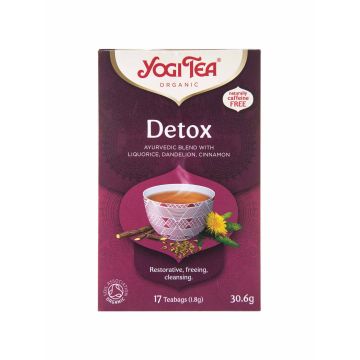 Чай трав’яний з прянощами "Детокс" органічний пакет 30,6г, Yogi Tea