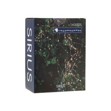 Гірлянда срібно-прозора 16м+3м на 160 LED лампочок, Sirius