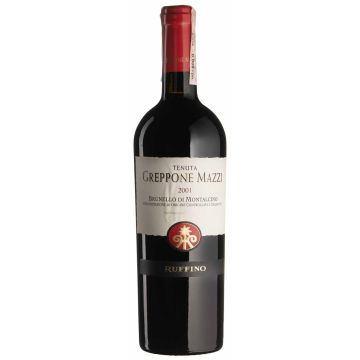 Вино Ruffino Greppone Mazzi Brunello di Montalcino / Греппоне Мацці Брунелло ді Монтальчино 2001, червоне сухе, 0.75 л