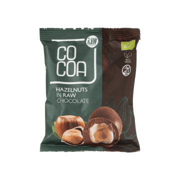 Лісові горіхи у сирому шоколаді органічні 70г, Raw Cocoa