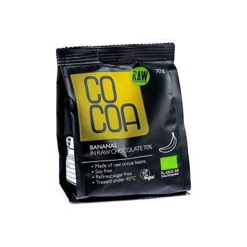 Банани у сирому шоколаді органічні 70г, Raw Cocoa