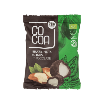 Бразильські горіхи у сирому шоколаді органічні 70г, Raw Cocoa
