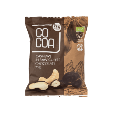 Кеш'ю у сирому кавовому шоколаді органічні 70г, Raw Cocoa