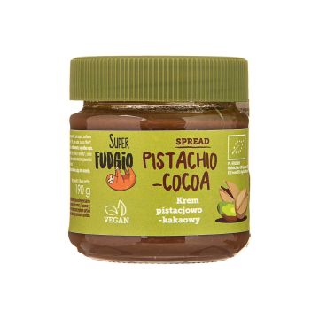 Шоколадна паста веганська з фісташками органічна 190г, Super Fudgio