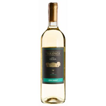 Вино Tarapaca Santa Cecilia Semi Sweet White / Санта Сесілія Семі Світ Вайт, біле напівсолодке, 0.75 л