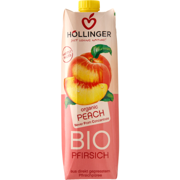 Нектар персиковий органічний 1л, Hollinger