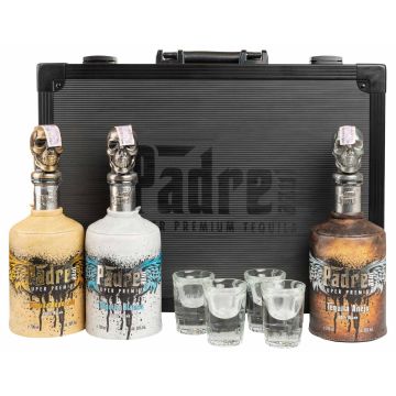 Текіла Black Case Blanco + Reposado + Anejo + Shots, 2.1 л