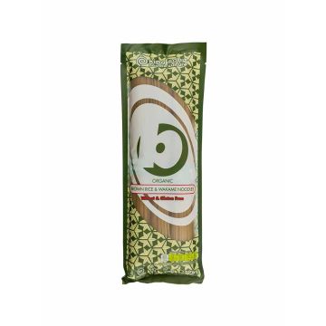 Локшина з коричневого рису з водоростями Вакаме органічна 250г, King Soba