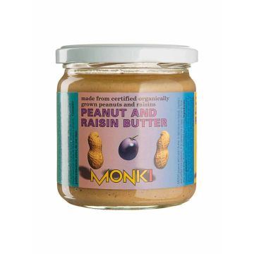 Паста арахісова з родзинками органічна 330г, Monki