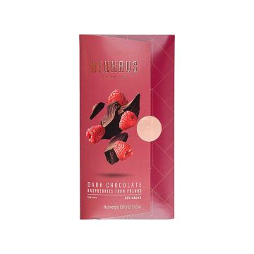 Шоколад чорний з малиною 100г, Neuhaus