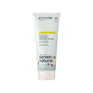 Крем для тіла зволожуючий дитячий 200мл Sensitive Skin, Attitude
