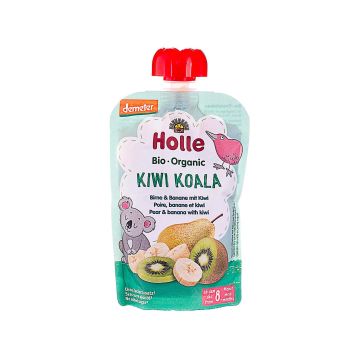 Пюре "Kiwi Koala" з грушею, бананом і ківі органічне (з 8 місяців) 100г, Holle