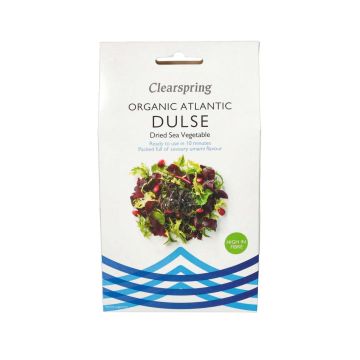 Водорості атлантичні Дульсе сушені органічні 25г, Clearspring