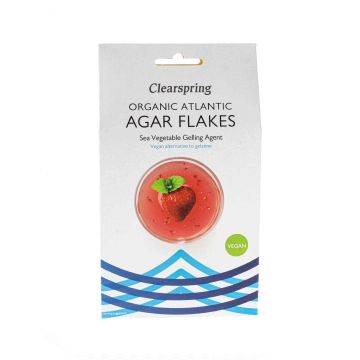 Загущувач Агар з морських водоростей органічний 30г, Clearspring