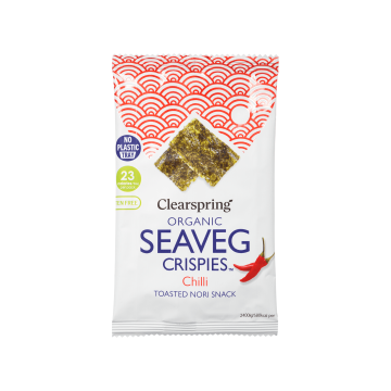 Водорості морські хрусткі Чилі органічні 4г, Clearspring