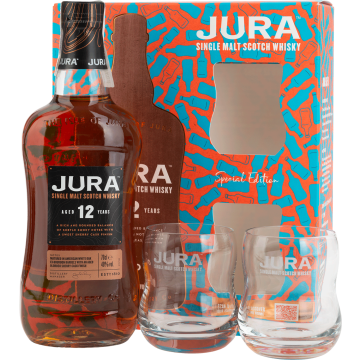Віскі Jura 12yo +2 glasses, gift box, 0.7 л