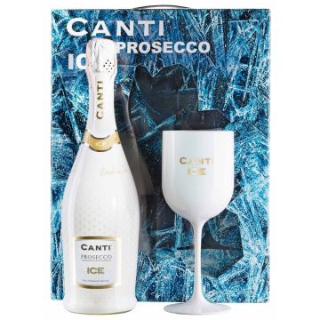 Ігристе Canti Prosecco Ice + 1 glass / Просекко Айс + 1 бокал, біле, 0.75 л