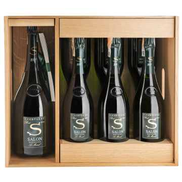 Шампанське Salon Blanc de Blancs Le Mesnil Salon Case / Набір Блан де Блан Ле Месніл, біле, 6 л