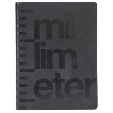 Блокнот "Millimeter" чорного кольору 256 с., Nuuna