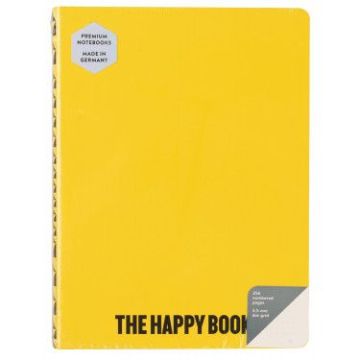 Блокнот "Happy Book By Stefan Sagmeister" жовто-чорного кольору 256 с., Nuuna