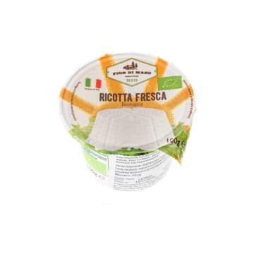 Сир Рікотта органічний 100г (9,5% жиру до заг.маси), Fior Di Maso