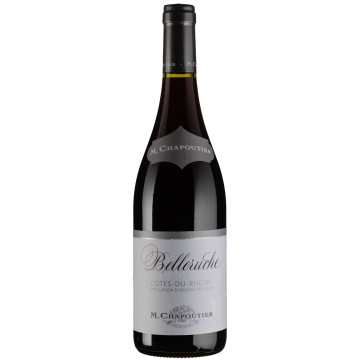 Вино Chapoutier Cotes du Rhone Belleruche Rouge / Кот дю Рон Беллеруш Руж, червоне сухе, 0.75 л