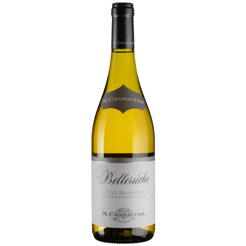 Вино Chapoutier Cotes du Rhone Belleruche Blanc / Кот дю Рон Беллеруш Блан, біле сухе, 0.75 л
