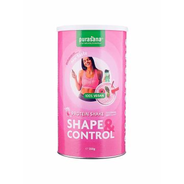 Суміш протеїнова веганська "Shape & Control" з малиною 350г, Purasana