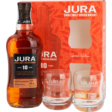 Віскі Jura 10yo + 2 glasses, gift box, 0.7 л